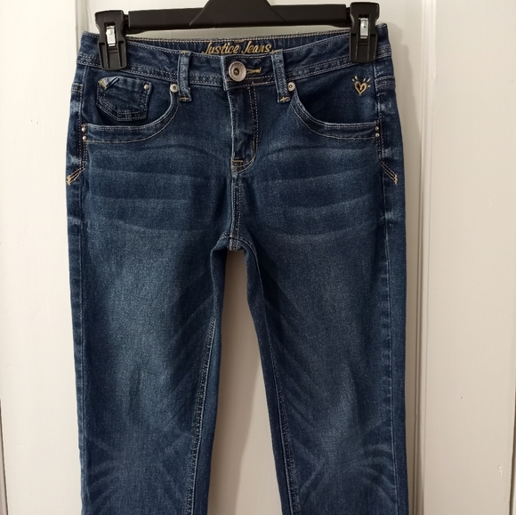 Girl's Justice Simply Low Skinny Jeans Jeggings Size 12R - Picture 3 of 11
